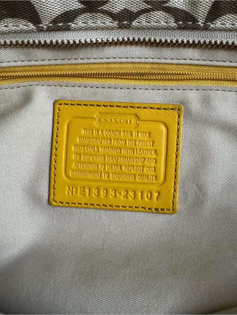 Coach pre owned
